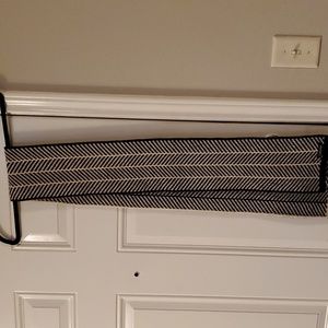 Calvin Klein Black and cream long Scarf 6.5" x 72"